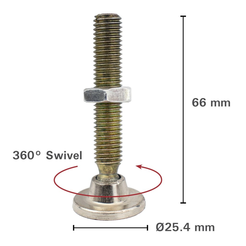 Talpa cu surub pivotanta la 360°, Strong Hand Tools 854940M - imagine 3