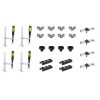 Set 24 accesorii pentru mesele de sudura FixturePoint, TBKM2-24