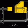 Clema L cu arc, fixare la 90°, suport fixare in 3 axe, JointMaster™, Strong Hand Tools, UDL365 - imagine 6