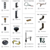Kit 128 piese fixare tevi patrate pe mesele de sudura BuildPro®, TMK635