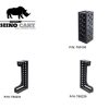 Kit 4 Extensii Masa de Sudura Rhino Cart si BuildPro Sistem 16 mm, TMK600-20 - imagine 5