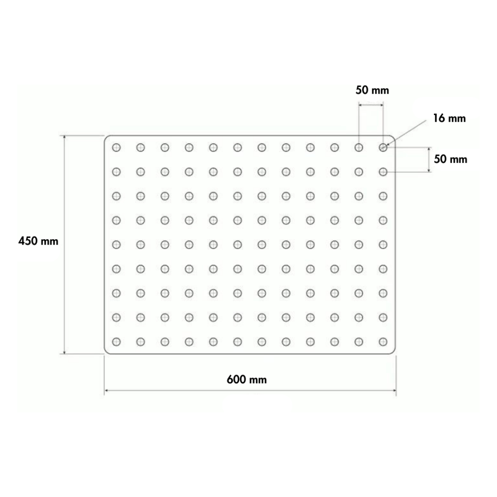 Kit Masa de sudura portabila 600 x 450 mm + 12 accesorii, blat rabatabil, FixturePoint TB52418-K1 - imagine 13