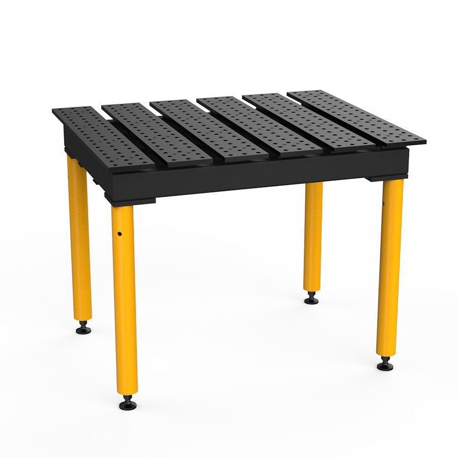 Masa Sudura BuildPro Clasic cu Fante, 1160 x 1000 mm, blat Nitrurat, picioare Sarcini grele 617 mm, TMQE61210SV