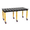 Masa Sudura BuildPro Clasic cu Fante, 1960 x 1000 mm, blat Nitrurat, picioare Reglabile + roti, TMQRC62010SV