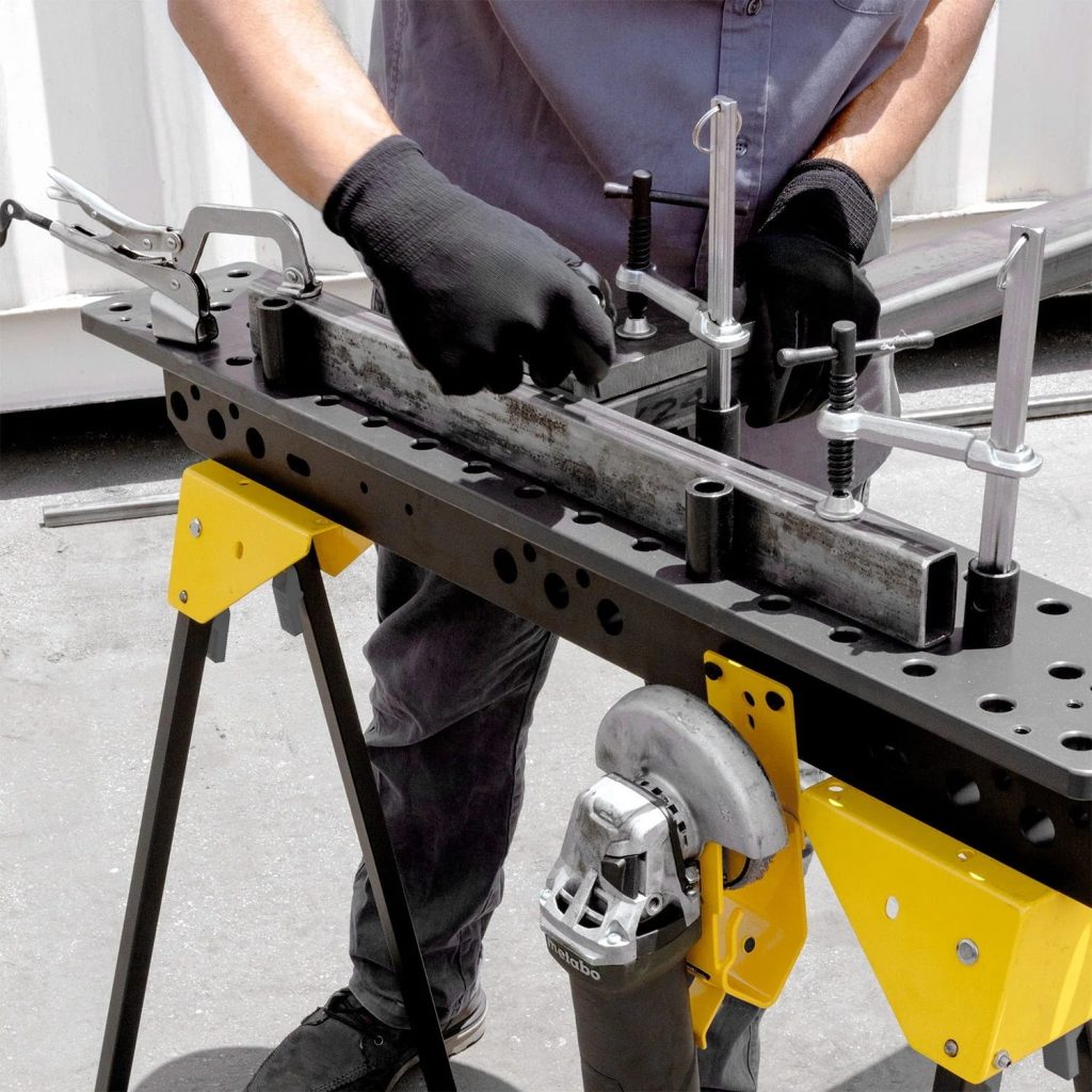 Capră fixare și sudură profesională, 900x150 mm, sistem 16 mm, Scout 36 BuildPro