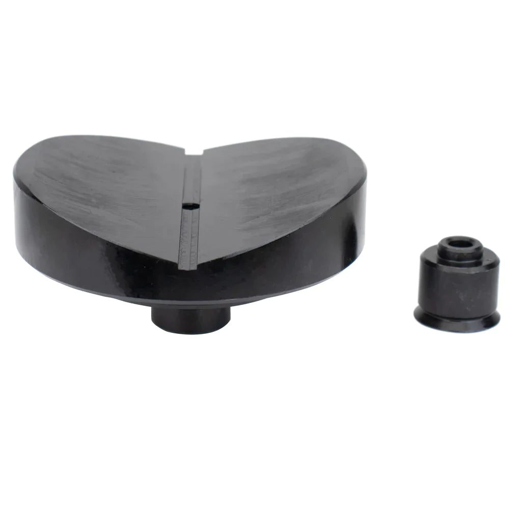 Prismă V Ø120 x H35 mm susținere țevi rotunde 150° cu colier M16 Alpha 28 T28-511215