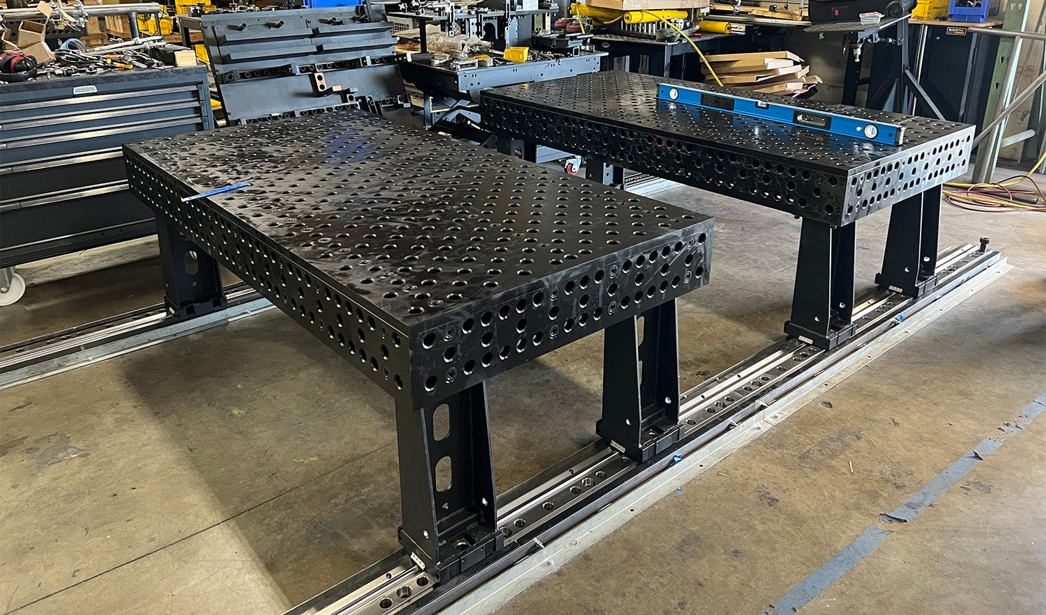 Șină glisantă masă sudură 3000 x 160 x 40 mm, Alpha 28, T28-85630 - imagine 4