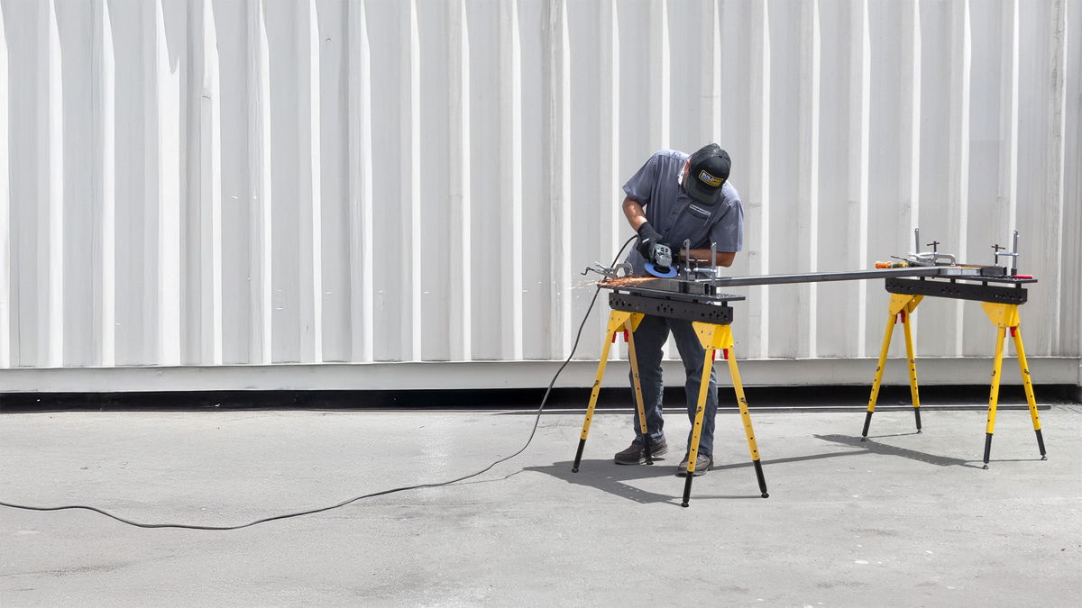 Capră fixare și sudură profesională cu picioare reglabile Heavy Duty, 900x150 mm, sistem 16 mm, Scout 36 BuildPro TSB915-AF1 - imagine 17