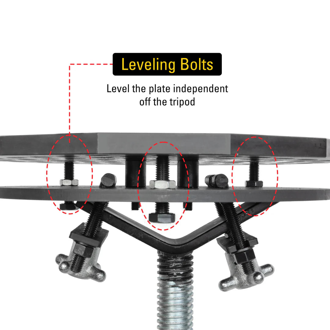 Stand mobil pentru sudură Ø350 mm + kit 12 accesorii, sistem 16 mm, Scout BuildPro, TWS350-KC1